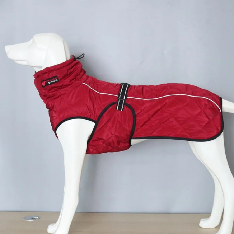 Pet Dog Clothes Big Large Dog Jacket Coat Winter Soft Warm Fleece Retriever Thickening Cotton Dog Clothes For Dog supplies