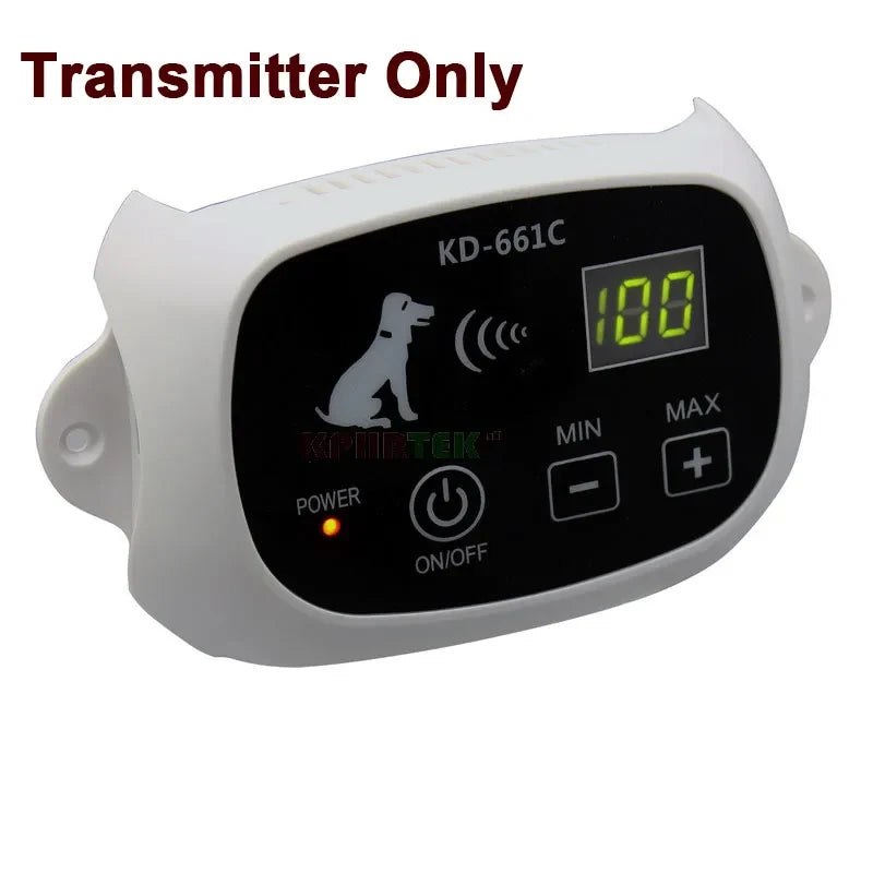 KPHRTEK KD-661C Waterproof Rechargeable Wireless Electronic Pet Fence System 1/2 DOG White Green Drop Shipping