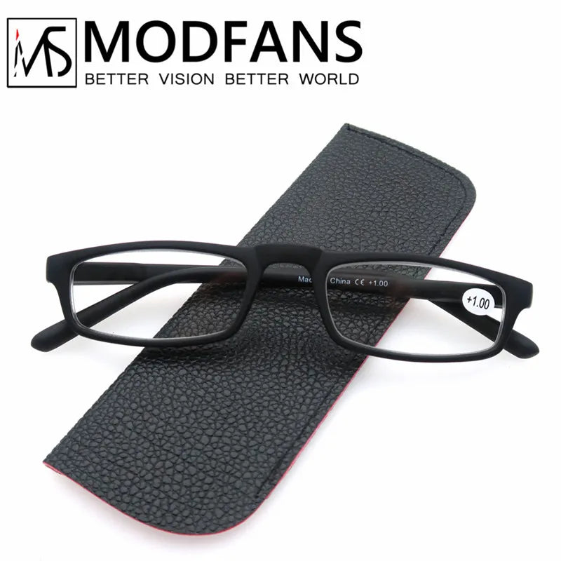 Reading Glasses Women Men Rectangular Ultralight Frame Small Readers Eyeglasses High Quality Spring Hinge with Diopter +1.0~+4.0