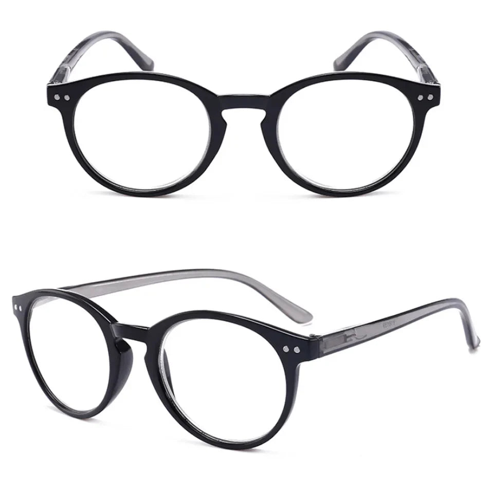 Retro reading Glasses Women Men Round Resin Eyewear Young Style design Square Frame Presbyopic Glasses 1 1.5 2 2.5 3 3.5 4
