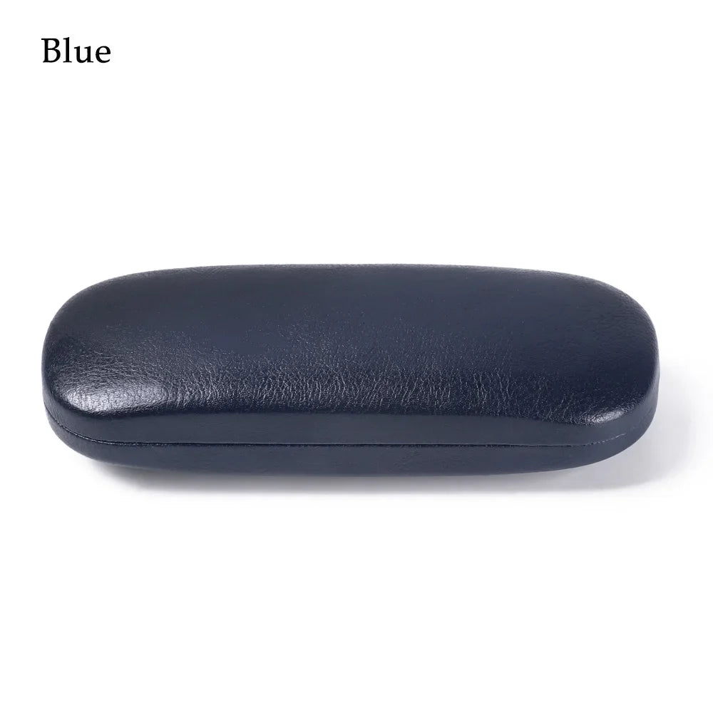 1PC Unisex Hot Leather Eyewear Protector Waterproof Hard Frame Eyeglass Pouch Reading Glasses Box Portable Spectacle Cases