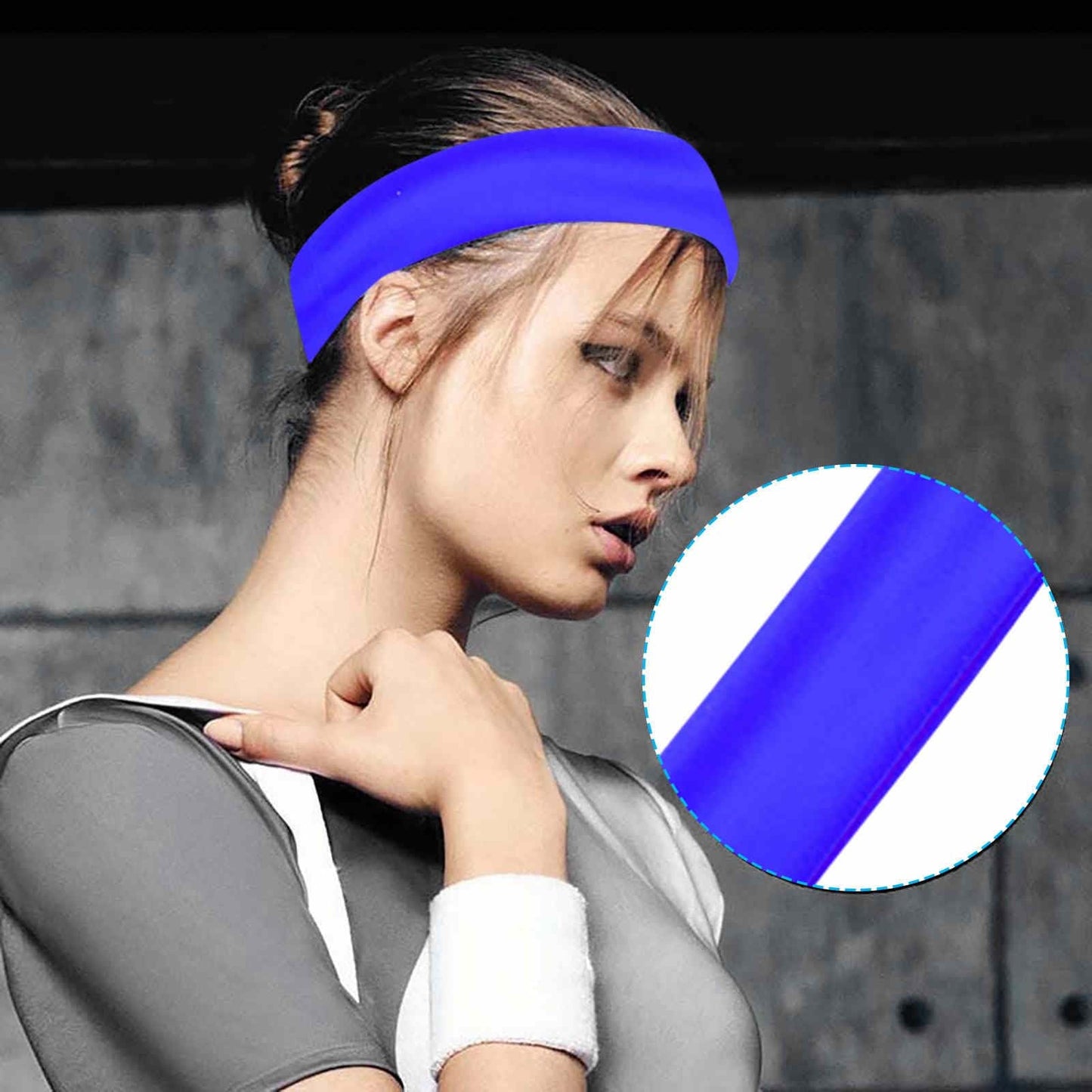 FlexFit Vibe Headband – Unisex Elastic Sports Hair Band for Fitness & Style