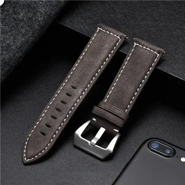 Samsung Galaxy Watch Leather Band - Classic Genuine Design