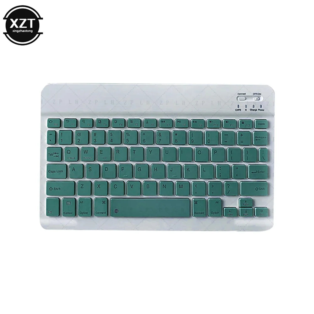 Mini Bluetooth-compatible Keyboard Wireless Keyboard For Computer Phone  English Russian Rechargable Keyboard For Ipad Tablet PC