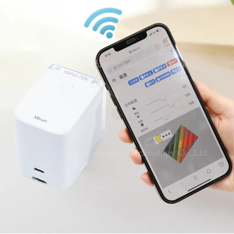 Edible Ink Printer Mobile Color Mini Handheld Printer Mbrush Portable Printers PrinCube Handheld Inkjet
