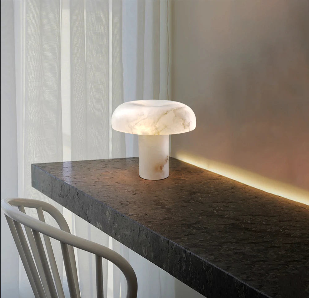 Lámpara de Mesa Moderna Alabaster Habros