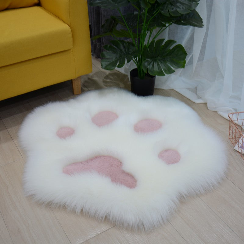 Alfombra de felpa de pata de gato