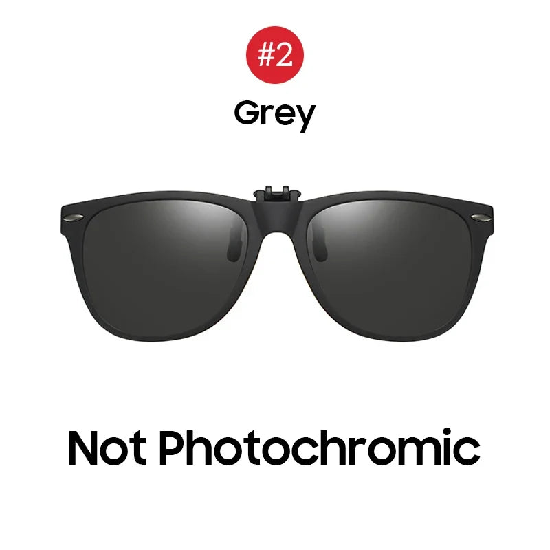 VIVIBEE Men Photochromic Polarized Lens Flip Up Clip on Sunglasses Women Driving Sun Glasses with Clips 2026 Trending Product