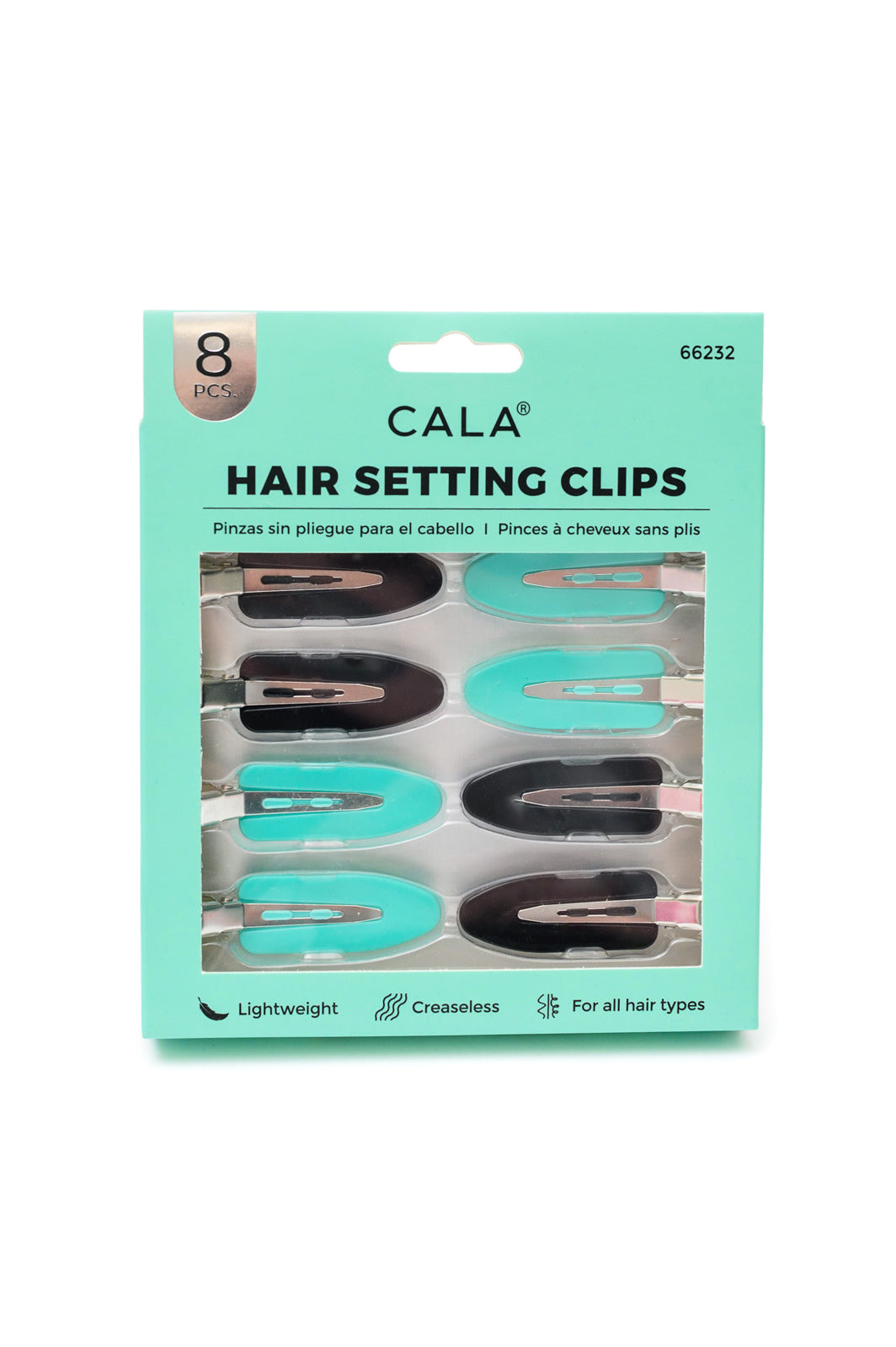 Pinzas de pelo en verde azulado