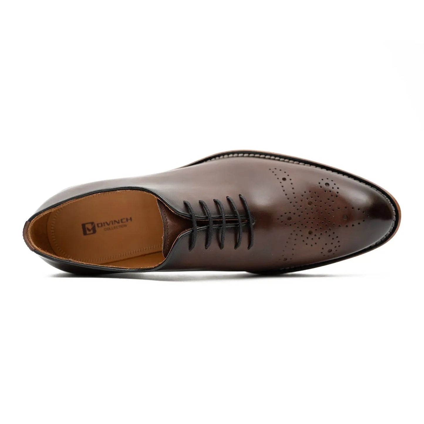 Handcrafted calfskin Oxford shoes Coffee