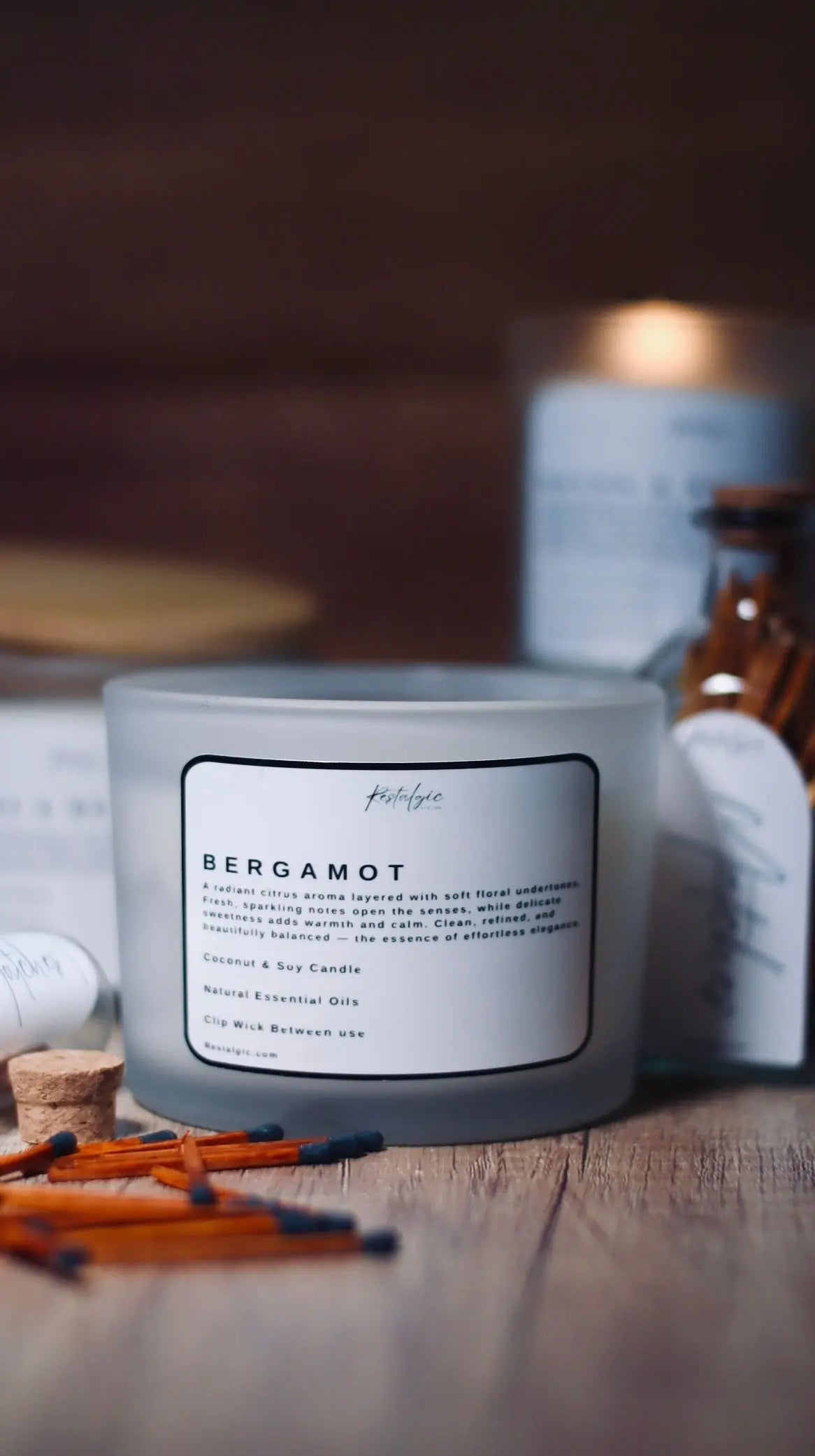 Handmade Coconut Soy Wax Candle | Clean-Burning Artisan Candle – Restalgic