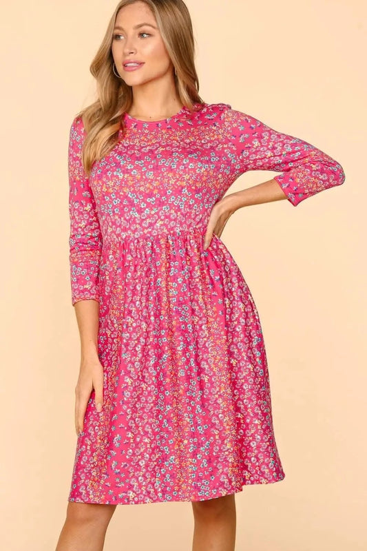 Vestidos Tendencias Vestido Floral Hápticos con Bolsillos para un Estilo sin Esfuerzo