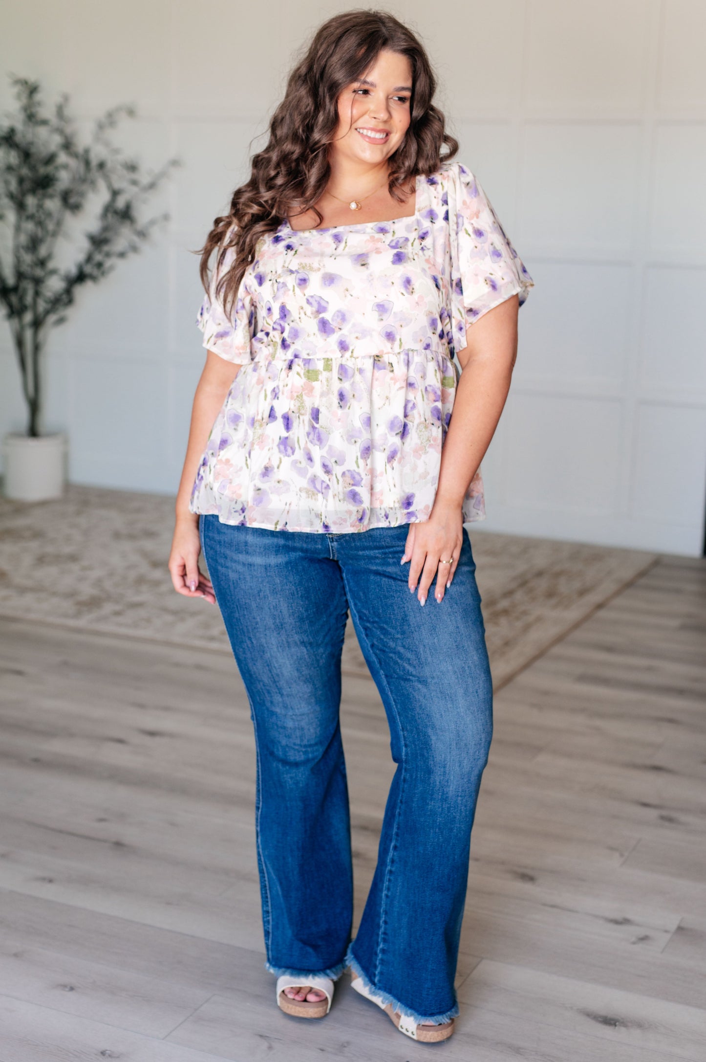 Blusa de escote cuadrado Harmoniously Together