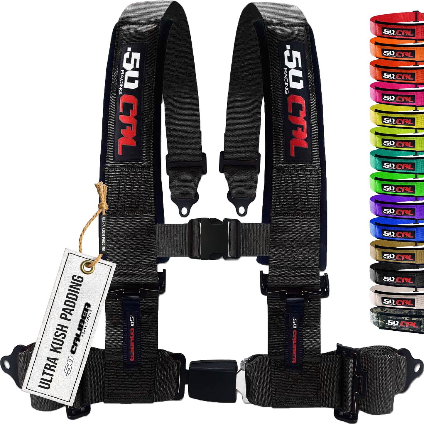 Pro Series 2" & 3" 4 point Harness with push button release