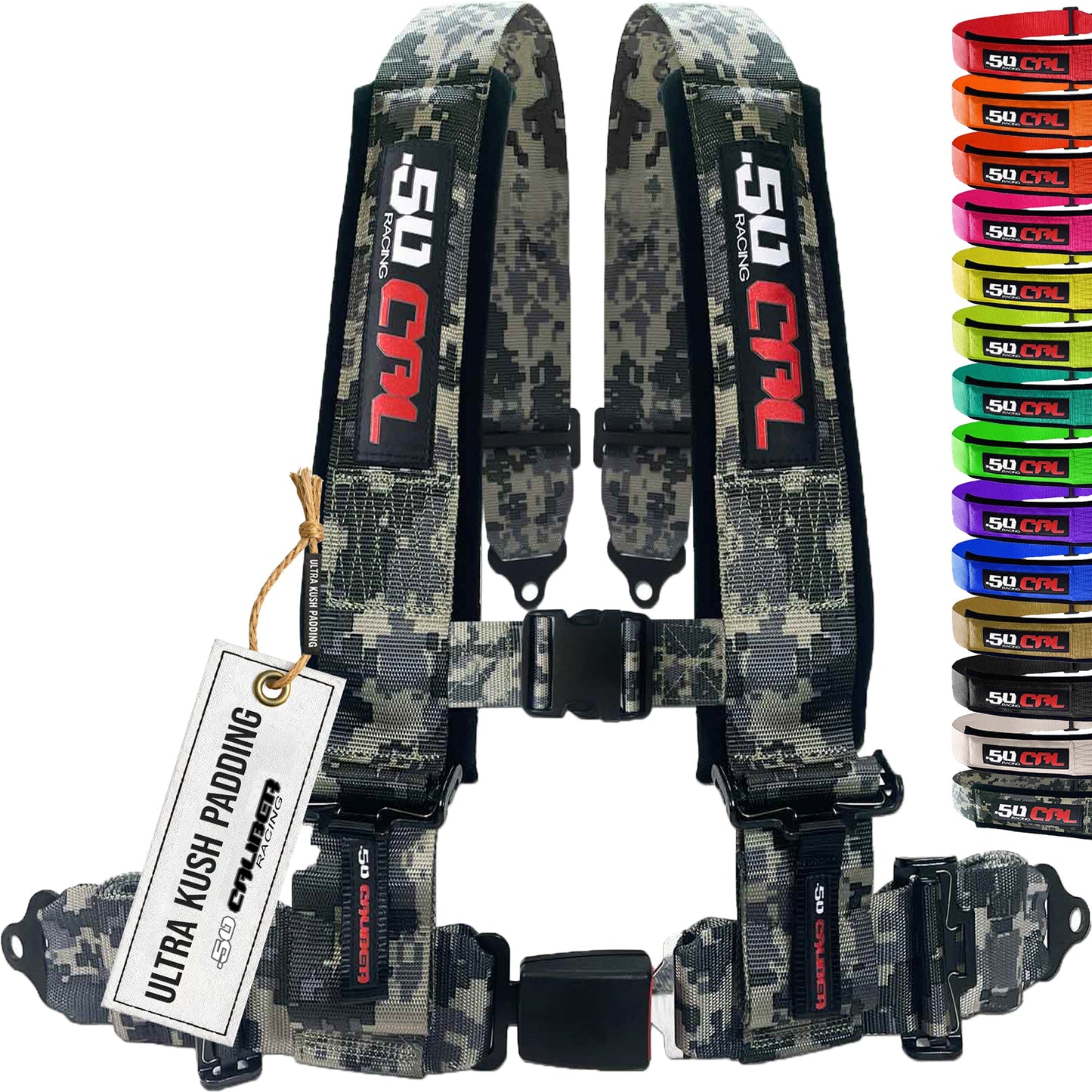 Pro Series 2" & 3" 4 point Harness with push button release
