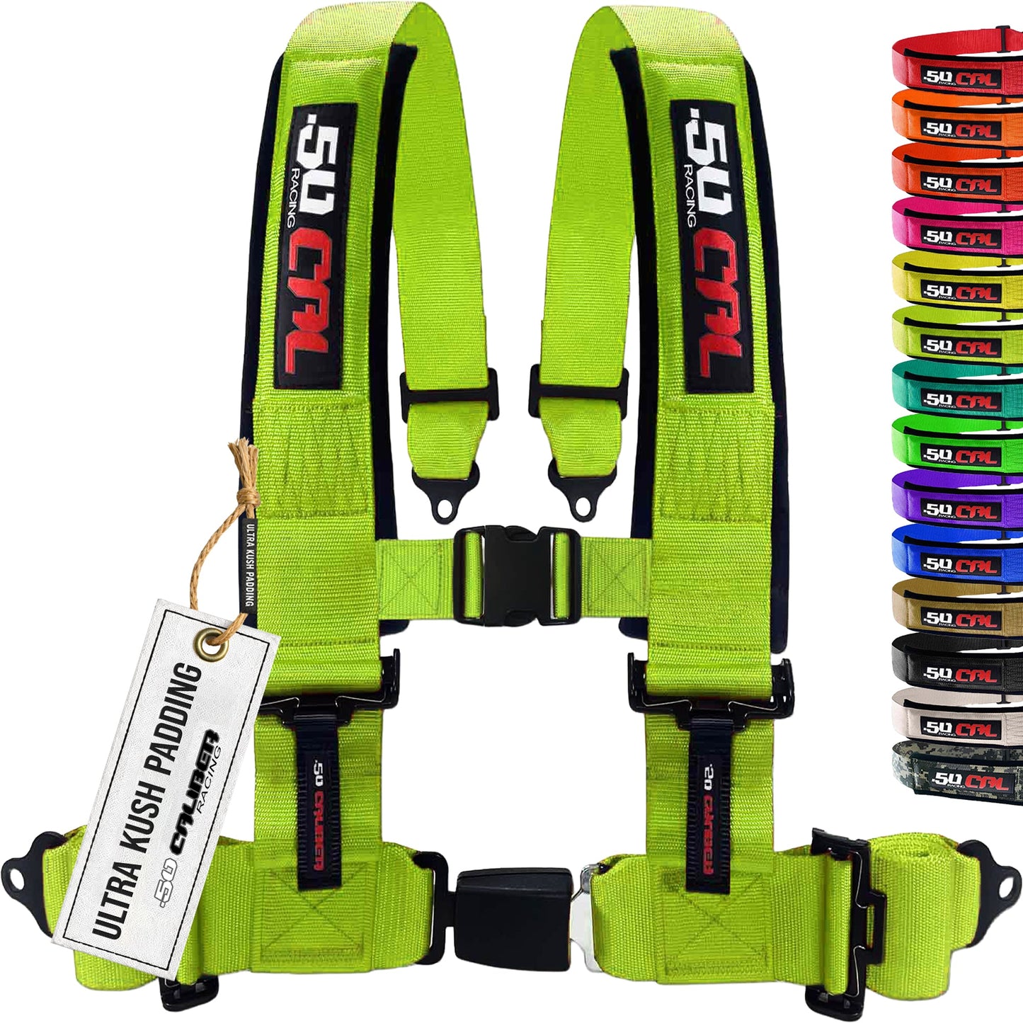 Pro Series 2" & 3" 4 point Harness with push button release