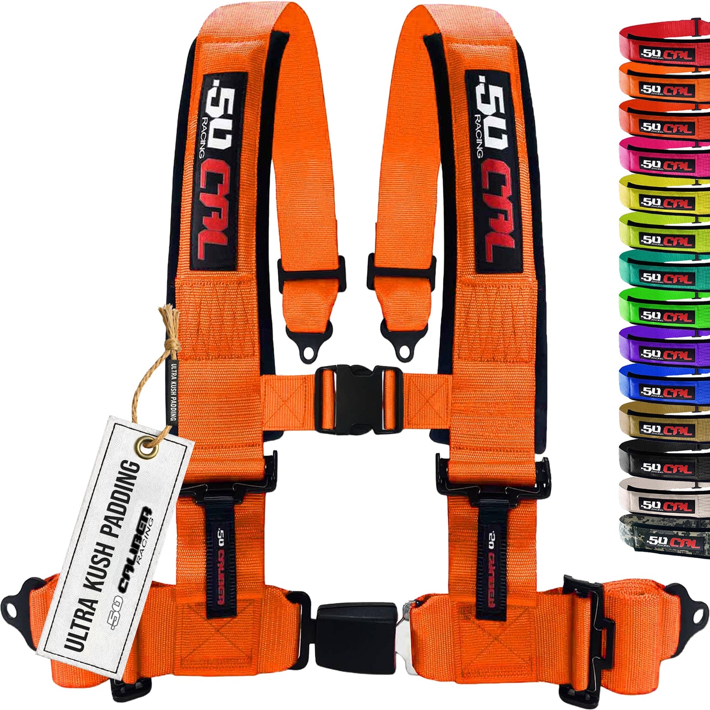 Pro Series 2" & 3" 4 point Harness with push button release