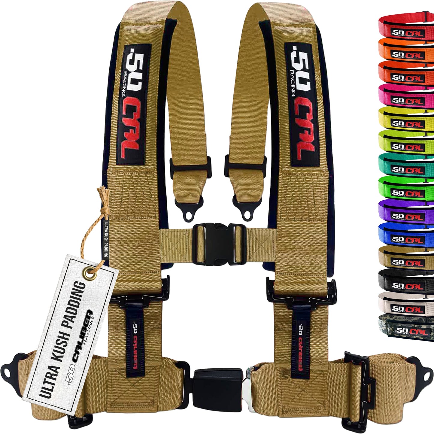 Pro Series 2" & 3" 4 point Harness with push button release