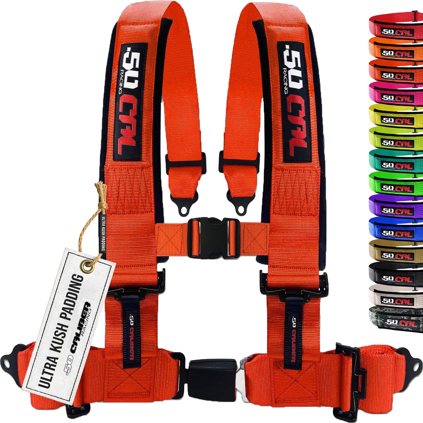 Pro Series 2" & 3" 4 point Harness with push button release