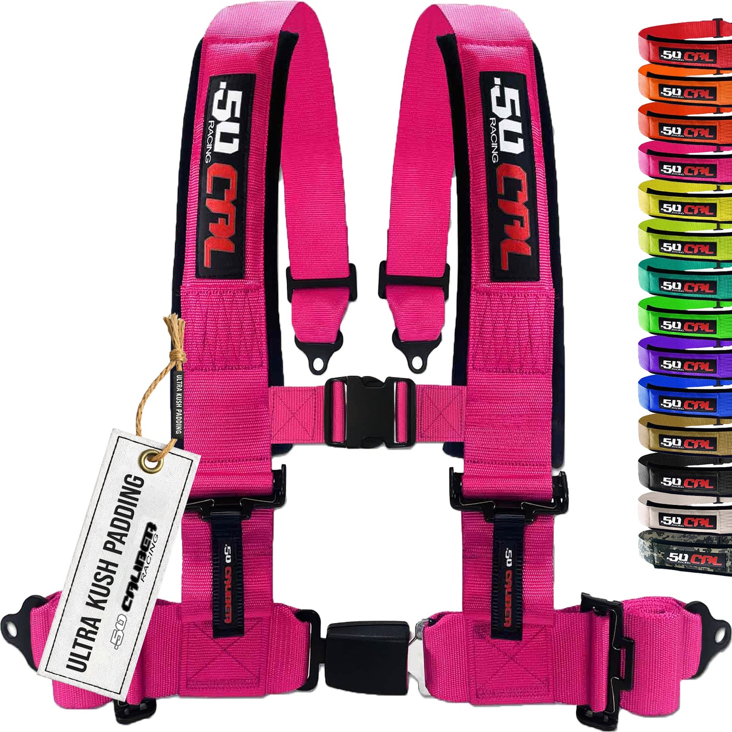 Pro Series 2" & 3" 4 point Harness with push button release
