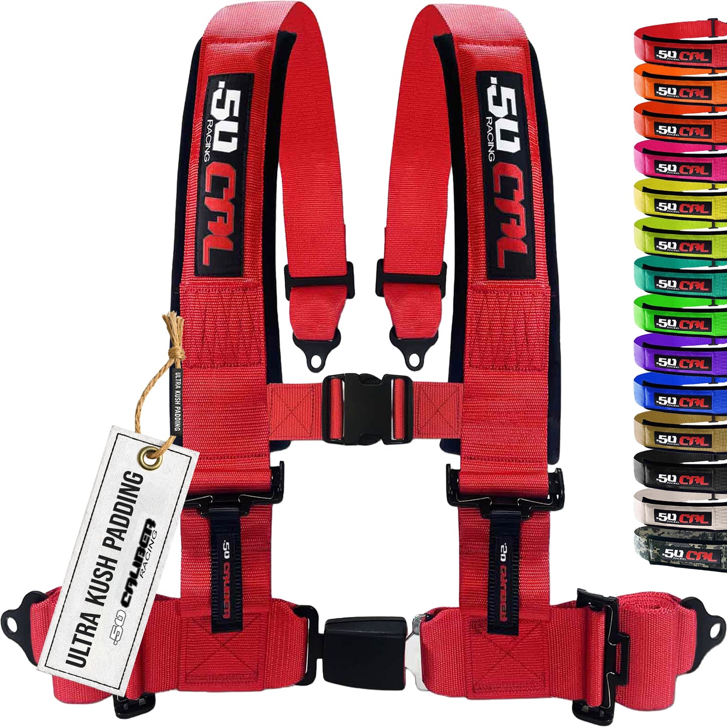 Pro Series 2" & 3" 4 point Harness with push button release