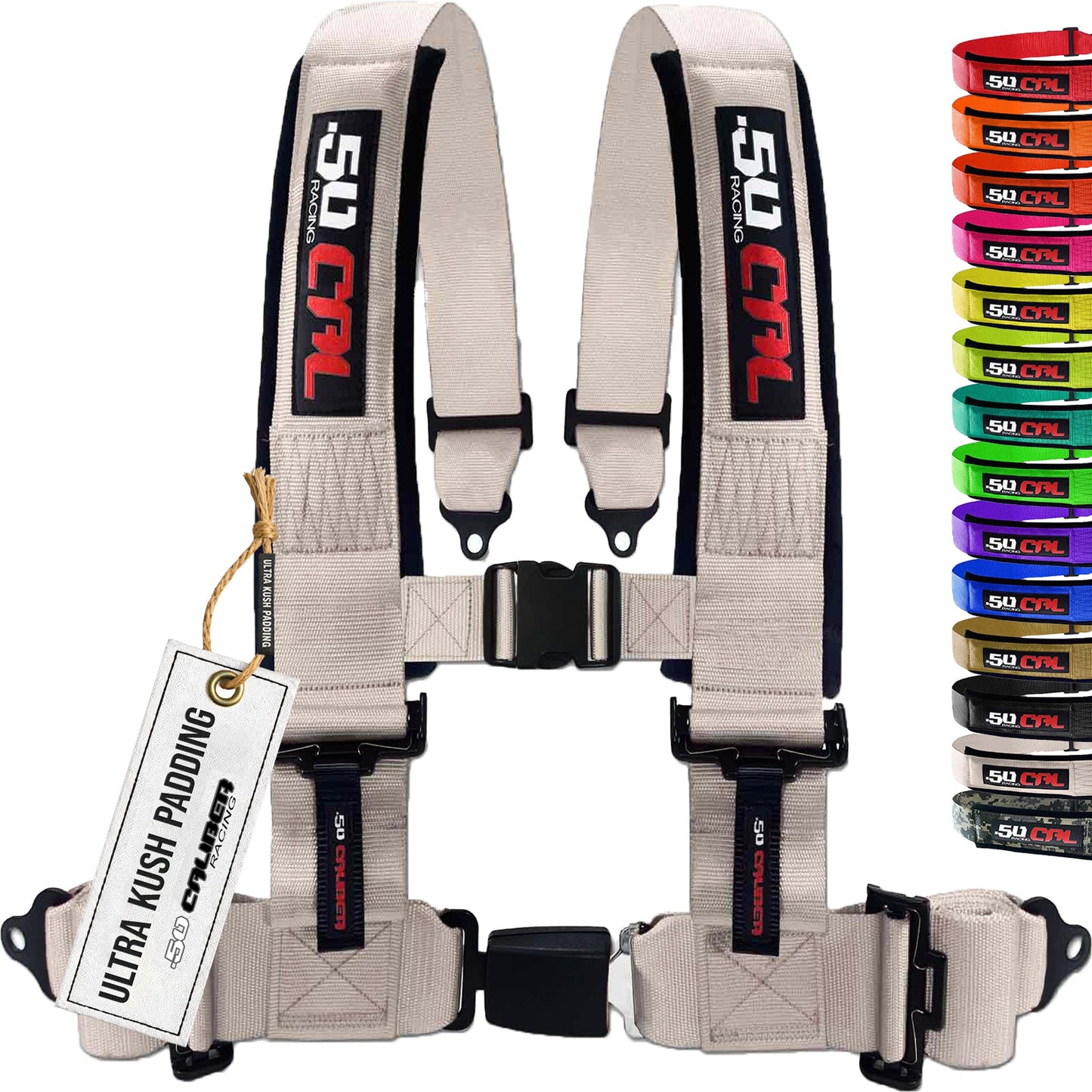 Pro Series 2" & 3" 4 point Harness with push button release