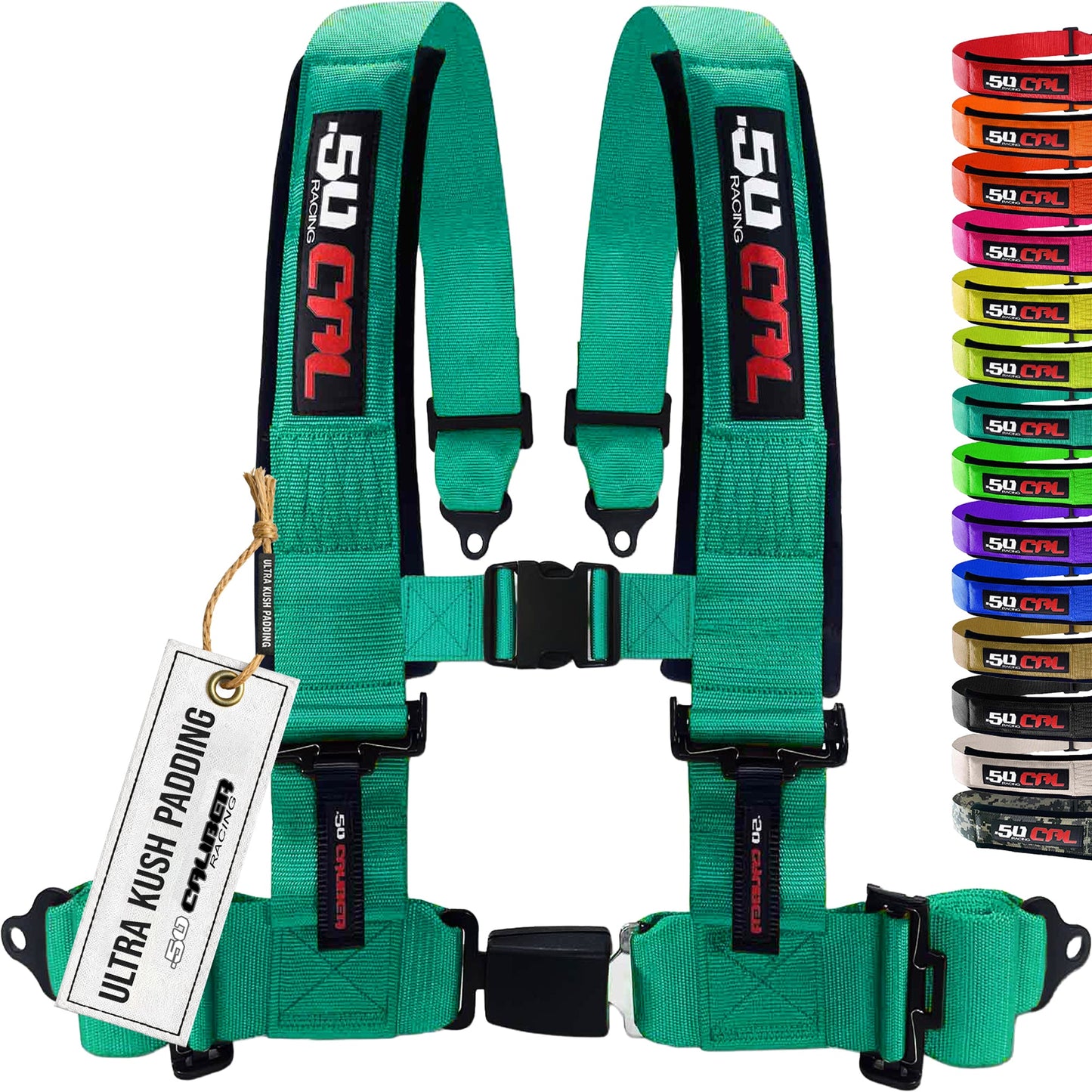 Pro Series 2" & 3" 4 point Harness with push button release