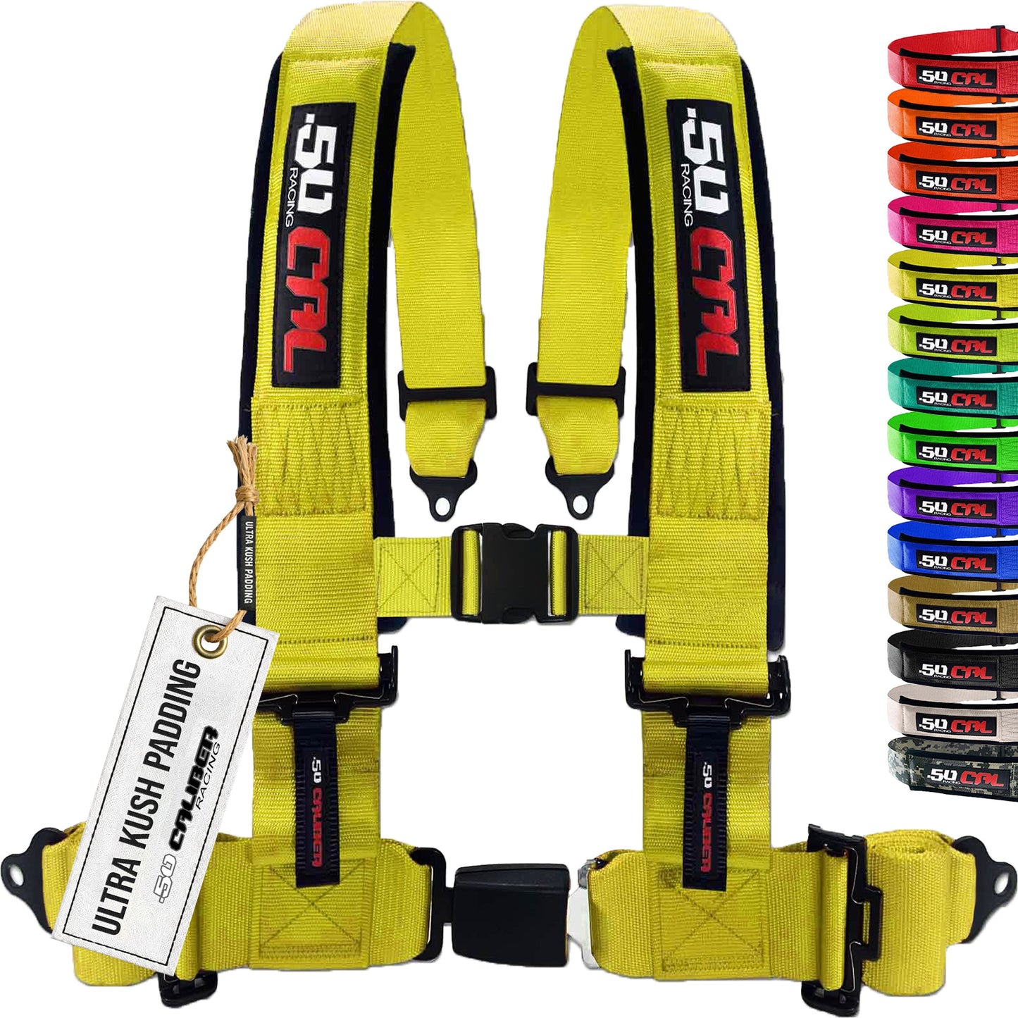 Pro Series 2" & 3" 4 point Harness with push button release