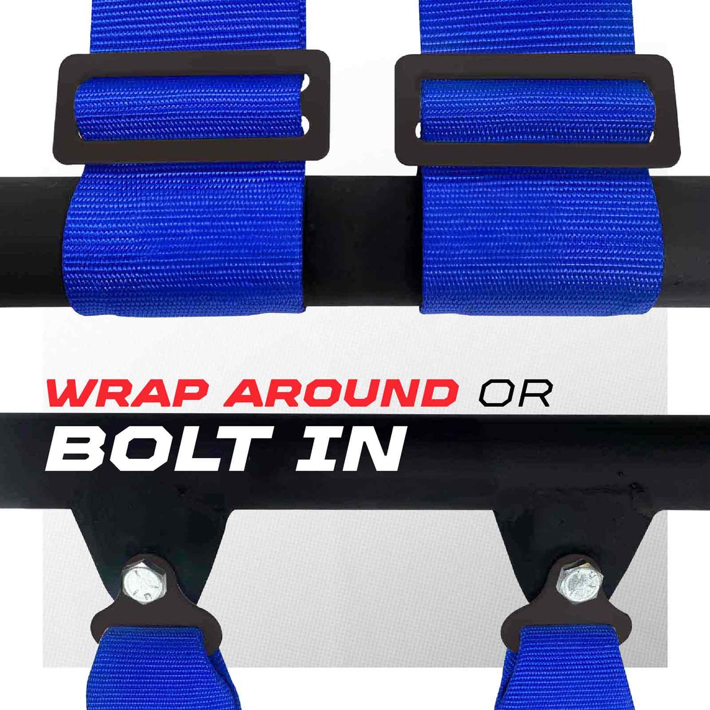 Pro Series 2" & 3" 4 point Harness with push button release