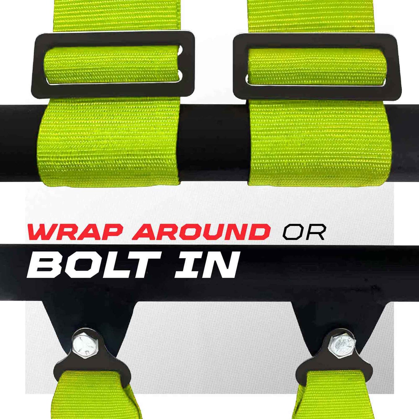 Pro Series 2" & 3" 4 point Harness with push button release