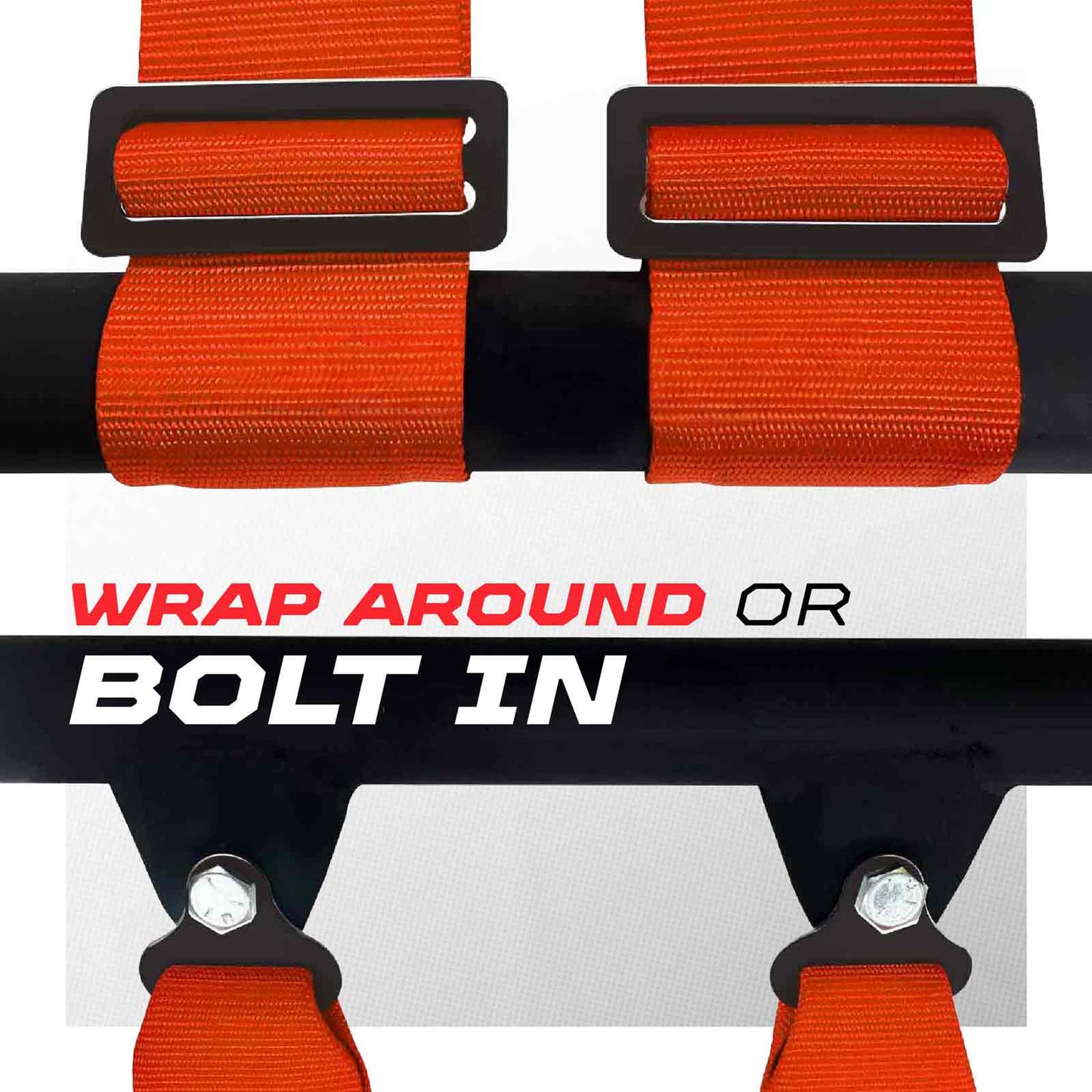 Pro Series 2" & 3" 4 point Harness with push button release