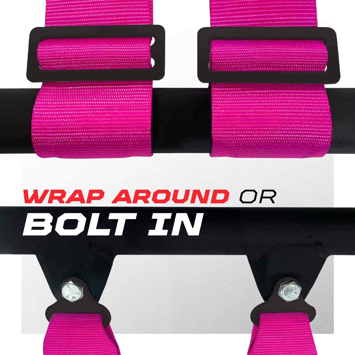 Pro Series 2" & 3" 4 point Harness with push button release