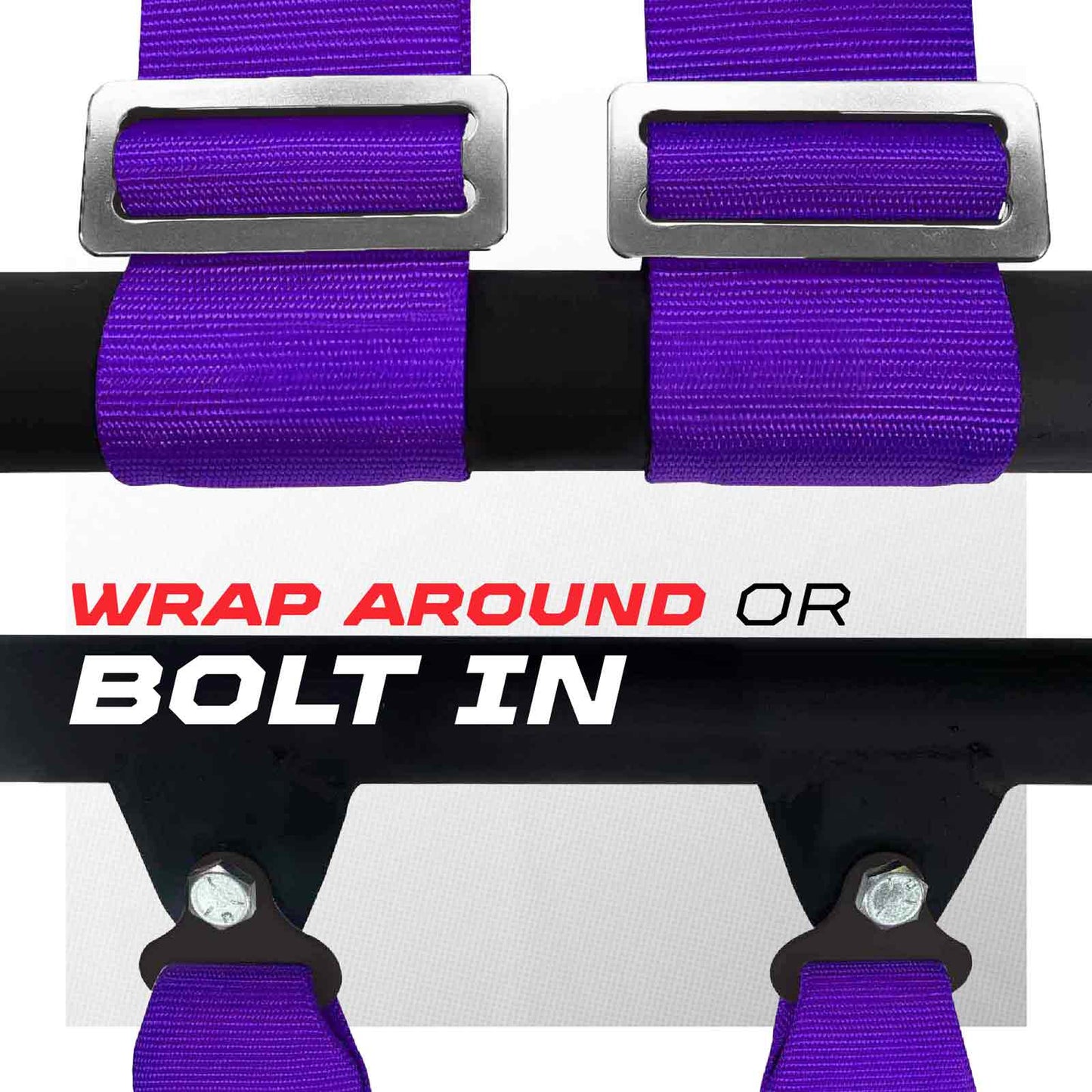 Pro Series 3" 4 point Latch Harness 50 Caliber Racing