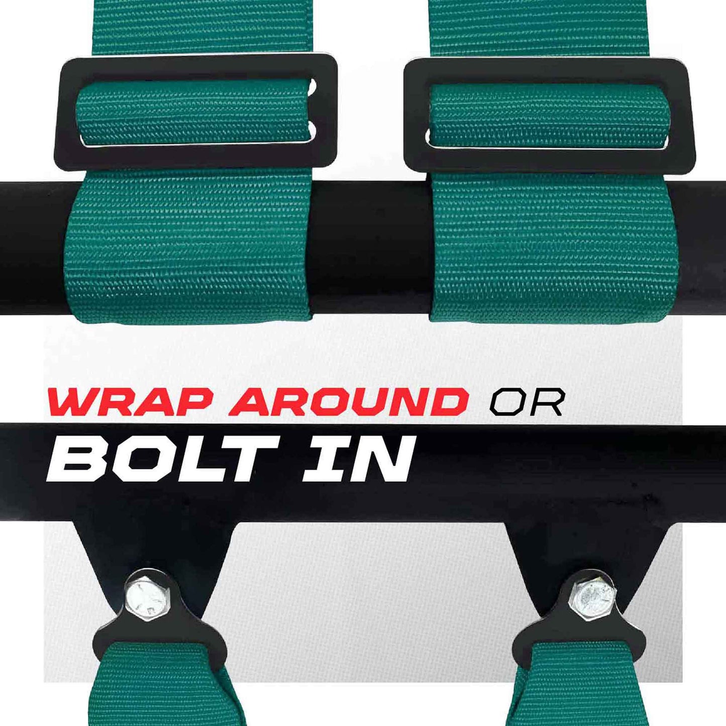Pro Series 2" & 3" 4 point Harness with push button release