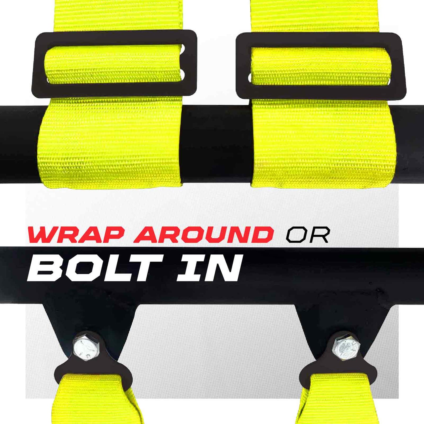 Pro Series 2" & 3" 4 point Harness with push button release