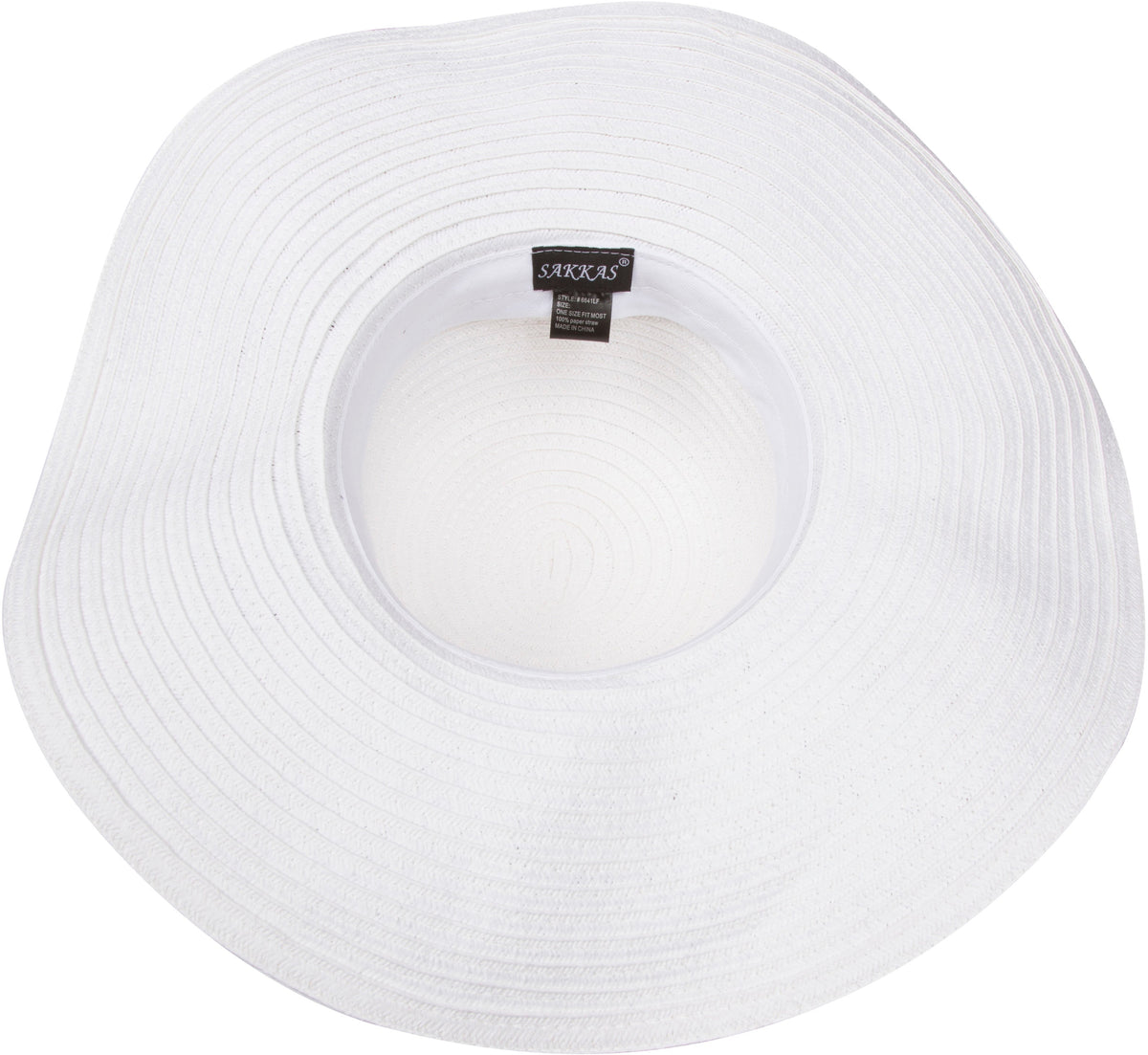Sakkas Daisy UPF 50+ 100% Paper Straw Flower Accent Wide Brim Floppy Hat