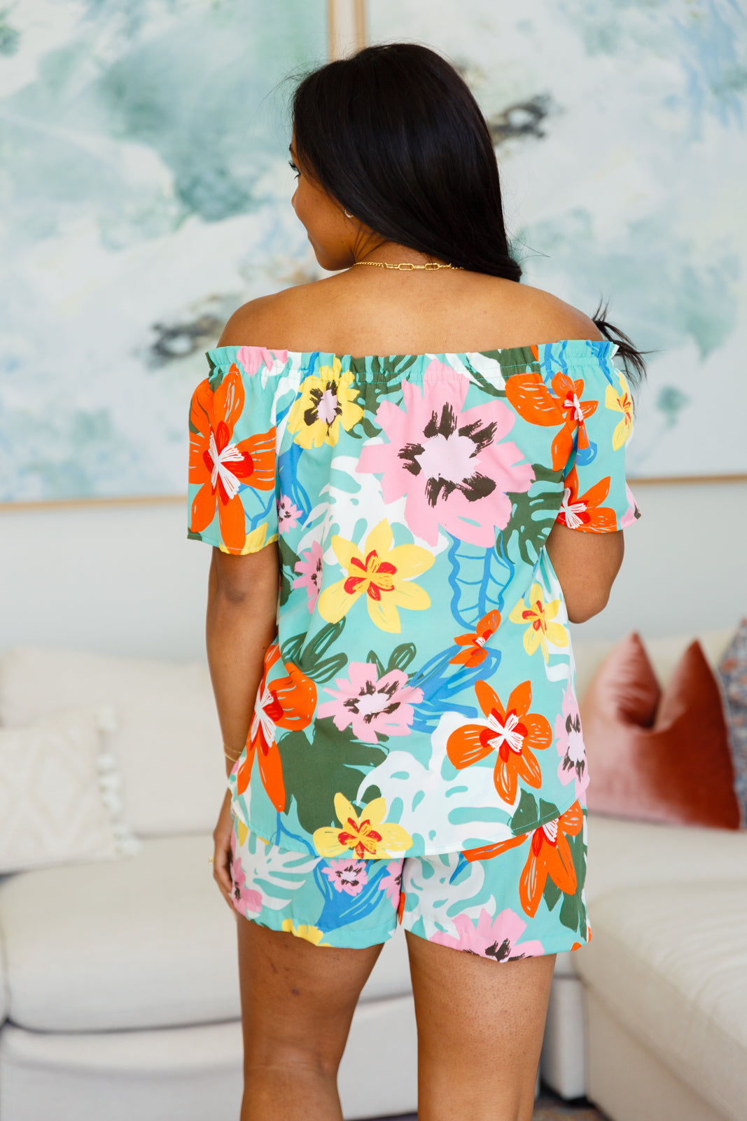 Top floral más fino de Hawái
