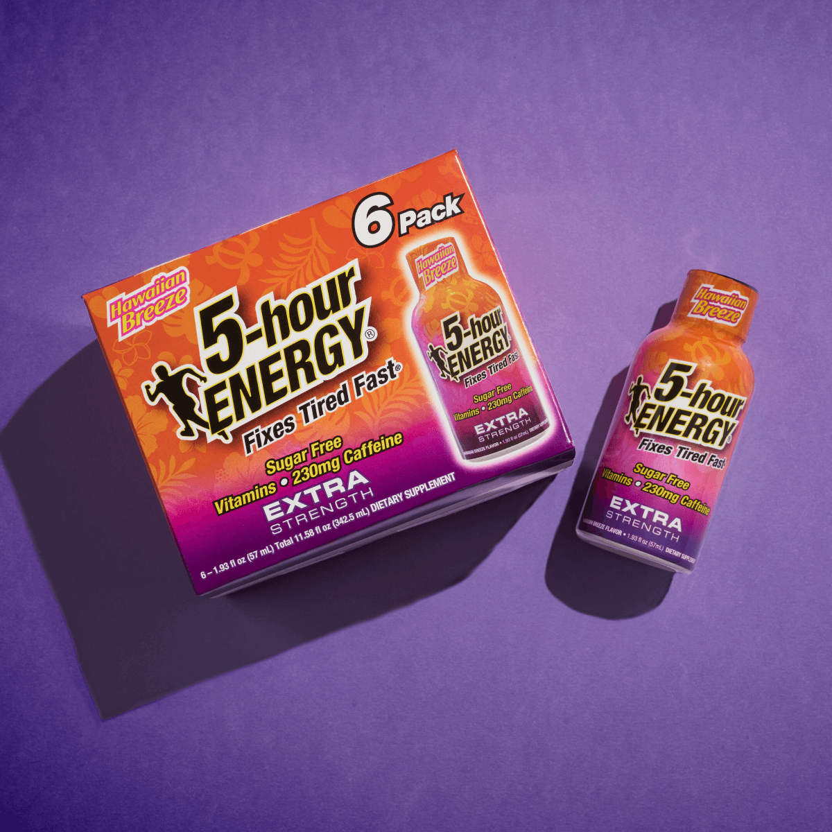 Bebidas energéticas de 5 horas de fuerza extra sabor Brisa Hawaiana
