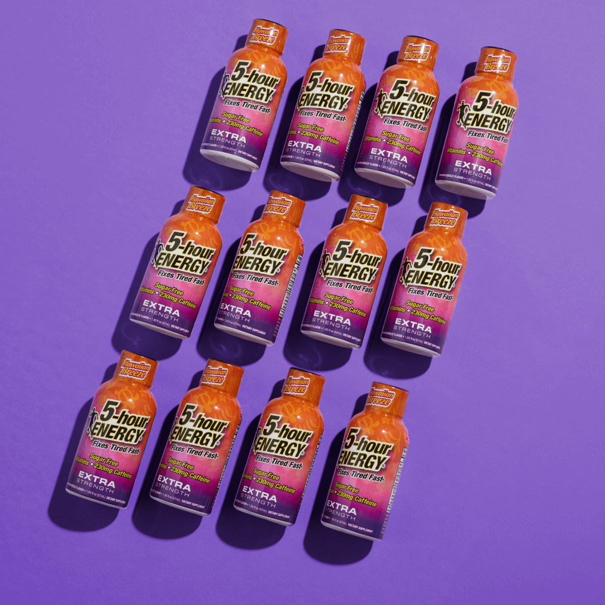 24 Paquetes de Bebidas Energéticas Extra Fuertes 5-hour ENERGY, sabor Brisa Hawaiana, 1.93 oz líq.