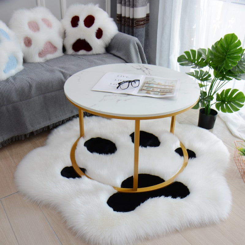 Alfombra de felpa de pata de gato
