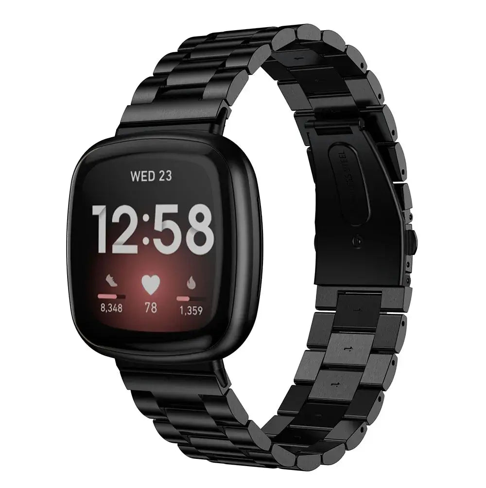 Fitbit Versa & Sense Metal Band - Sleek Minimalist Design