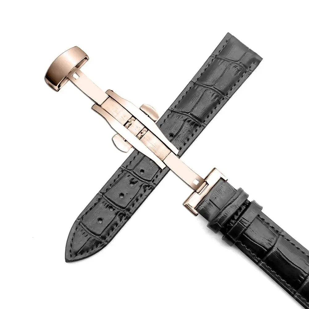 Huawei Watch & Watch GT Crocodile-Pattern Leather Butterfly Band