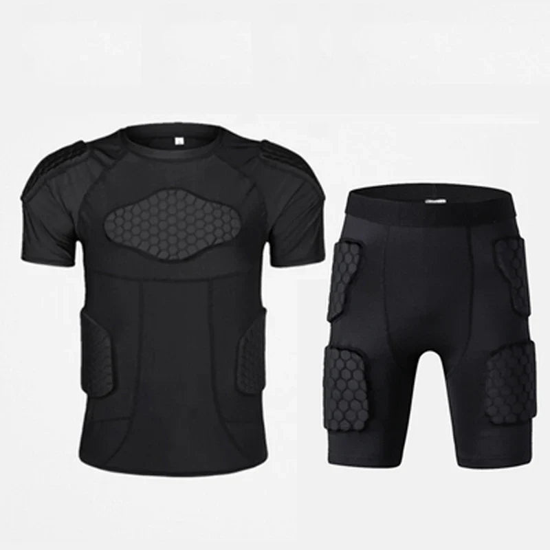 Sports Honeycomb Anti-Collision Suit Anti-Collision T-Shirt Shorts Football Cycling Sports Protective Gear