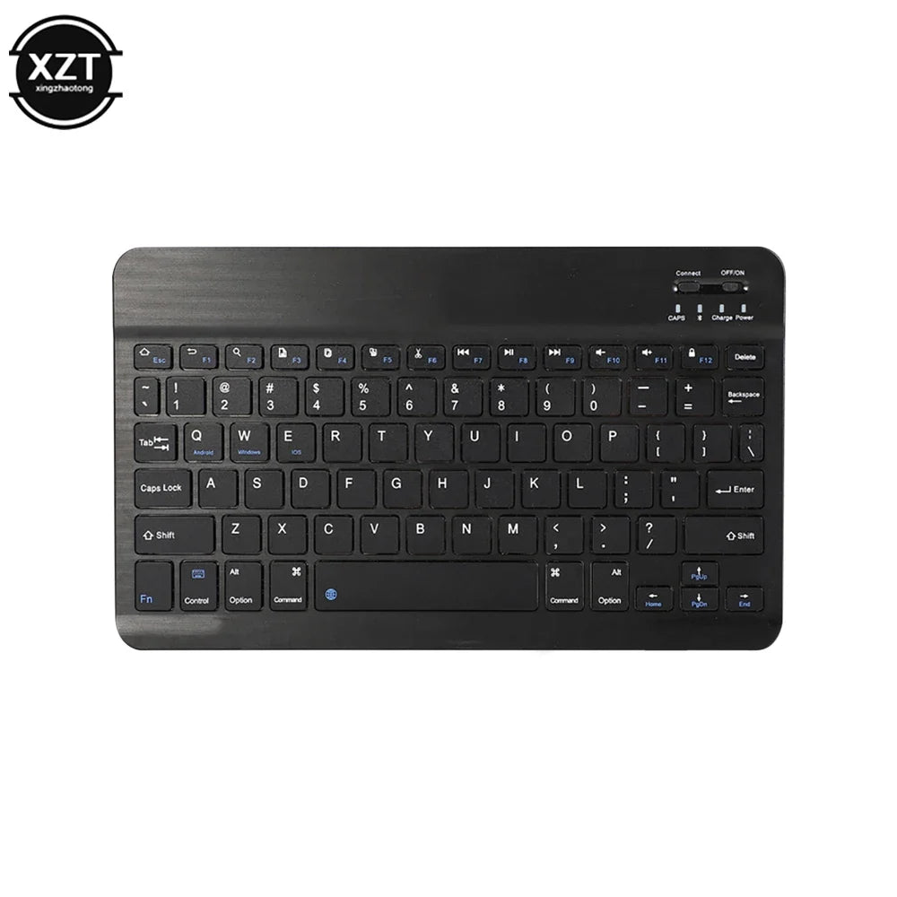 Mini Bluetooth-compatible Keyboard Wireless Keyboard For Computer Phone  English Russian Rechargable Keyboard For Ipad Tablet PC
