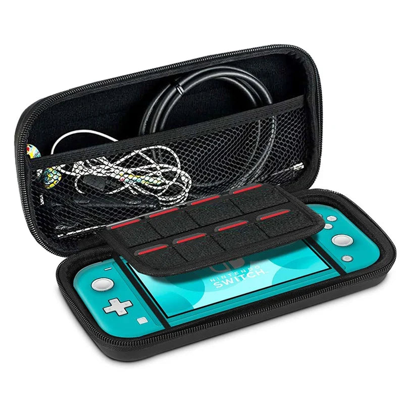 Portable NS Mini Hard EVA Carrying Case Shockproof PU Cover Storage Bag Compatible Nintnedo Switch Lite Game Console Accessories