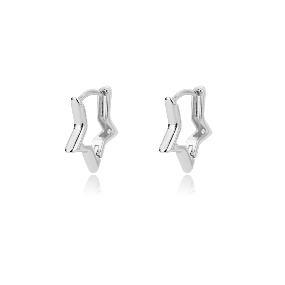 Minimalist Star Hoop Earrings for Everyday Elegance