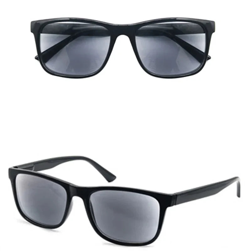Oversize Reading Glasses Men Women Rectangle Frame Sun Readers Eyeglasses Spring Hinge Lightweight Wear with Diopter +1.0 - +4.0