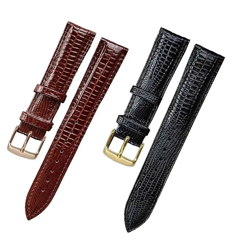 Samsung Galaxy Watch 7, 6, 5, 4 & FE Lizard-Embossed Leather Band