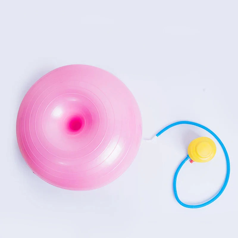 50*28cm Balón de Yoga con Forma de Rosquilla Equipos de Fitness Gimnasio Oficina Entrenamiento Ejercicio Hogar Equilibrio Deportes Pilates