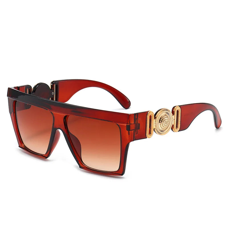 Oversize Square Sunglasses Women Fashion New Vintage Big Frame Shades Men Sun Glasses UV400 Eyewear Oculos Gafas De Sol